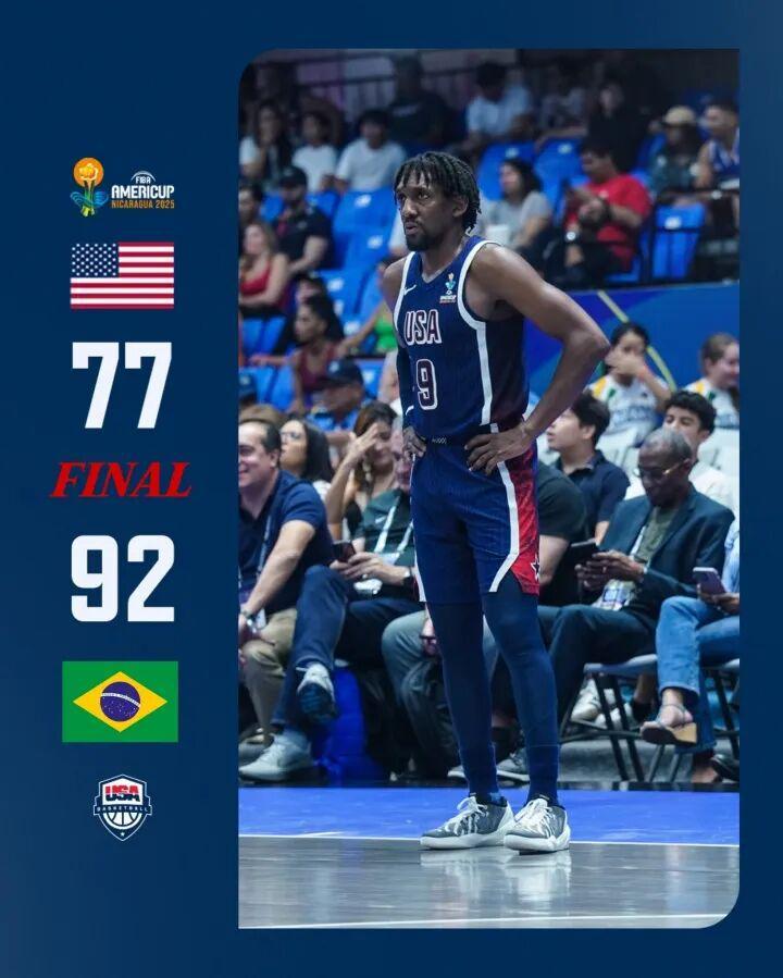 20分算个屁！巴西末节狂胜25分史诗逆转淘汰美国！勇士又捡到宝了！